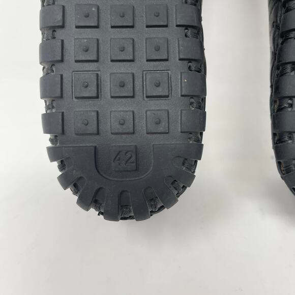 Spring Step Kenyetta Black Gold Perforated Leather Comfort Flat - Picture 8 of 9